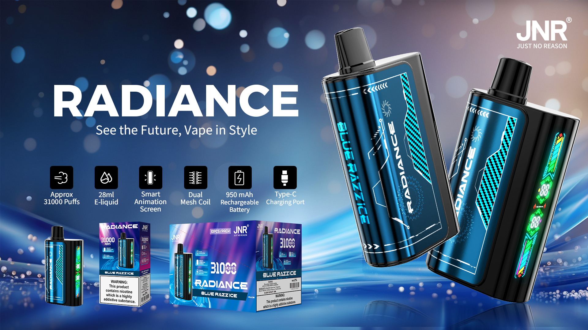 JNR Radiance 31000 Puffs