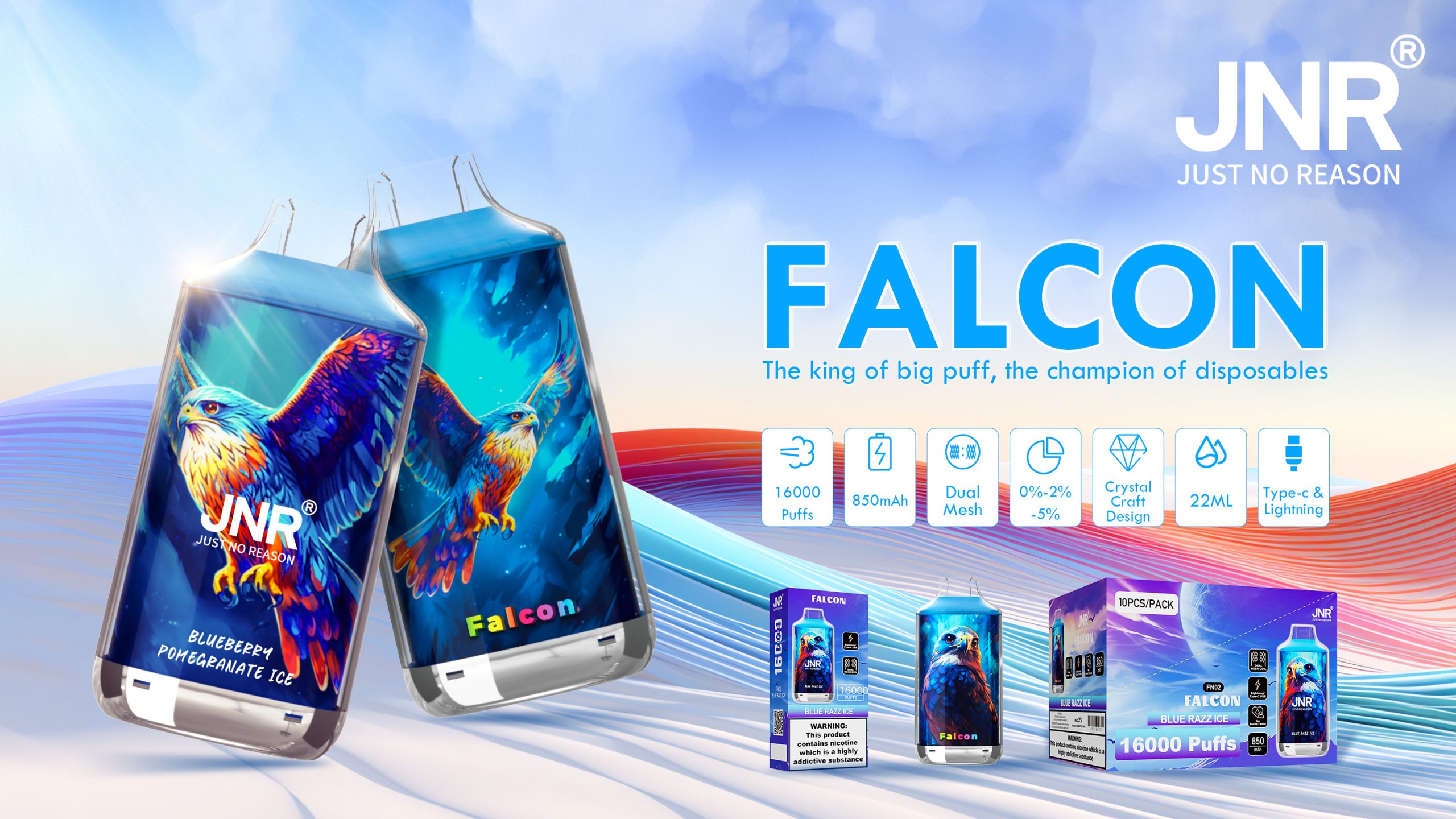 JNR Falcon 16000 Vape product image