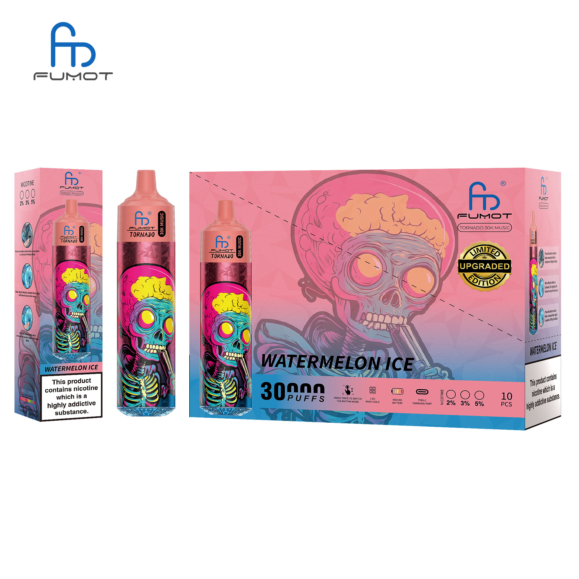 Fumot Tornado 30K Music 30000 Puffs